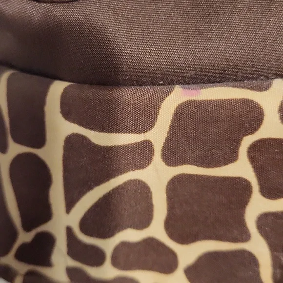 Brown Giraffe Print Craft Organizing Bag - Picture 12 of 13